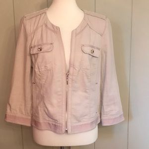 WHBM Linen Blend Jacket